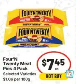 IGA Four'N Twenty Meat Pies offer