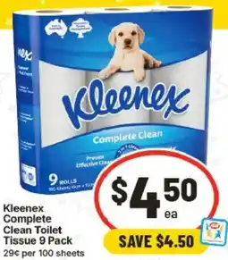 IGA Kleenex Complete Clean Toilet Tissue offer