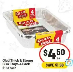 IGA Glad Thick & Strong BBQ Trays offer