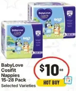 IGA BabyLove Cosifit Nappies offer