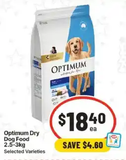 IGA Optimum Dry Dog Food offer