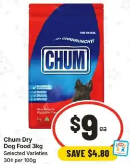 IGA Chum Dry Dog Food offer