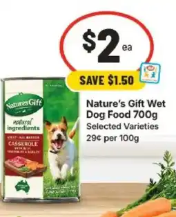 IGA Nature's Gift Wet Dog Food offer