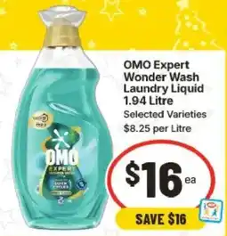 IGA OMO Expert Wonder Wash Laundry Liquid offer