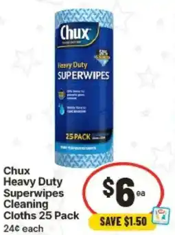 IGA Chux Heavy Duty Superwipes Cleaning Cloths offer