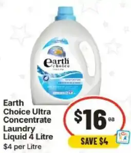 IGA Earth Choice Ultra Concentrate Laundry Liquid offer