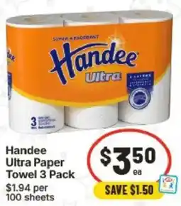 IGA Handee Ultra Paper Towel offer