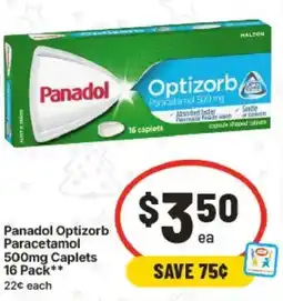IGA Panadol Optizorb Paracetamol Caplets offer