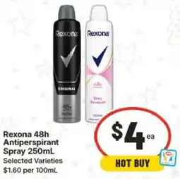 IGA Rexona 48h Antiperspirant Spray offer