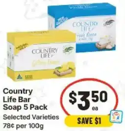 IGA Country Life Bar Soap offer
