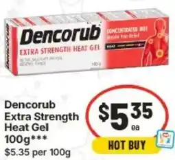 IGA Dencorub Extra Strength Heat Gel offer