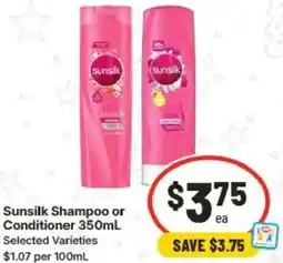 IGA Sunsilk Shampoo or Conditioner offer