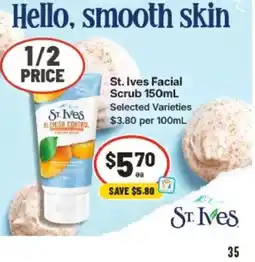 IGA St. Ives Facial Scrub offer