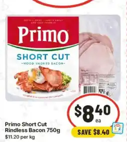 IGA Primo Short Cut Rindless Bacon offer