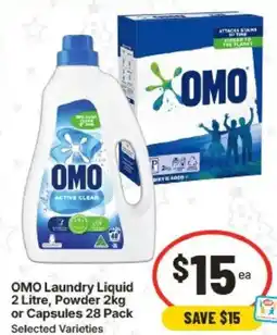 IGA OMO Laundry Liquid Powder or Capsules offer
