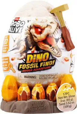 Toymate Robo Alive Light-Up Dino Fossils Amber Adventure offer