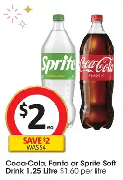 Coles Coca-Cola, Fanta or Sprite Soft Drink offer