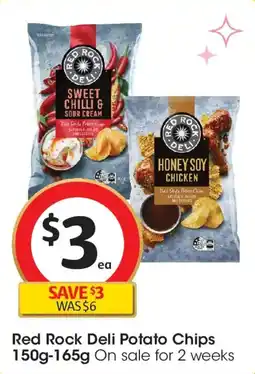 Coles Red Rock Deli Potato Chips offer