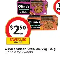 Coles Olina's Artisan Crackers offer