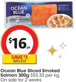 Coles Ocean Blue Sliced Smoked Salmon offer
