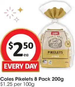 Coles Coles Pikelets offer