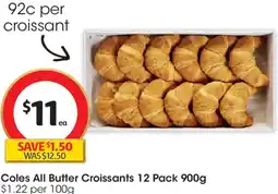 Coles Coles All Butter Croissants offer
