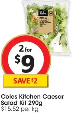 Coles Coles Kitchen Caesar Salad Kit offer