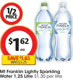 Coles Mt Franklin Lightly Sparkling Water offer