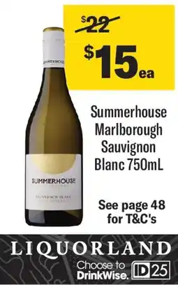 Coles Summerhouse Marlborough Sauvignon Blanc offer