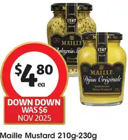 Coles Maille Mustard offer