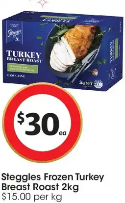 Coles Steggles Frozen Turkey Breast Roast offer