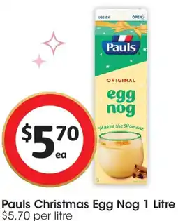 Coles Pauls Christmas Egg Nog offer