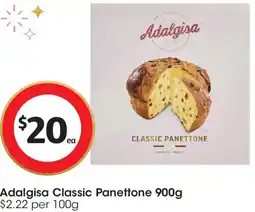 Coles Adalgisa Classic Panettone offer