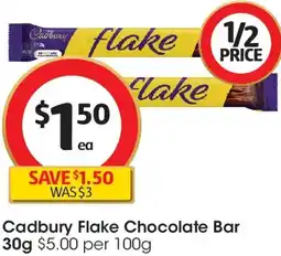 Coles Cadbury Flake Chocolate Bar offer
