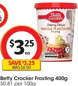 Coles Betty Crocker Frosting offer