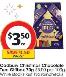 Coles Cadbury Christmas Chocolate Tree Giftbox offer