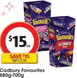 Coles Cadbury Favourites offer