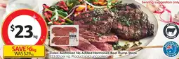Coles Coles Australian No Added Hormones Beef Rump Steak offer