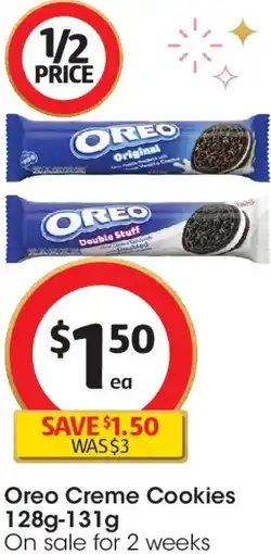 Coles Oreo Creme Cookies offer