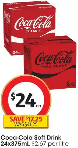 Coles Coca-Cola Soft Drink offer