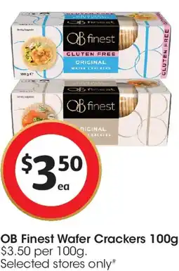 Coles OB Finest Wafer Crackers offer