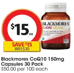 Coles Blackmores CoQ10 offer