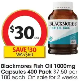 Coles Blackmores Fish Oil offer
