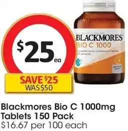Coles Blackmores Bio C Tablets offer