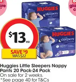 Coles Huggies Little Sleepers Nappy Pants offer