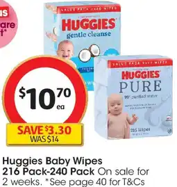 Coles Huggies Baby Wipes offer