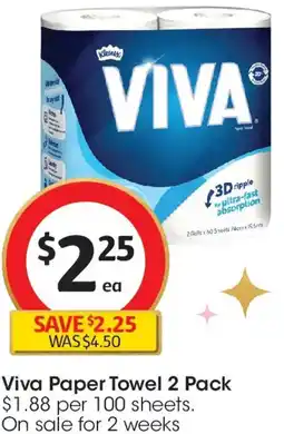 Coles Viva Paper Towel offer