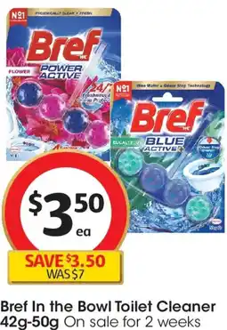 Coles Bref In the Bowl Toilet Cleaner offer