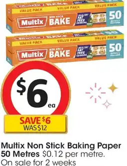 Coles Multix Non Stick Baking Paper offer