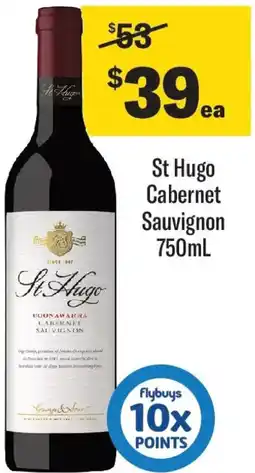 Coles St Hugo Cabernet Sauvignon offer